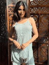 Sicilian Pistachio Summer Sorbet Chikankari Short Kurta